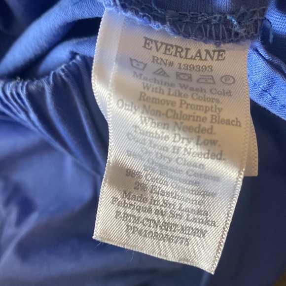 Everlane Blue The Easy Short Size 6 - Picture 4 of 4